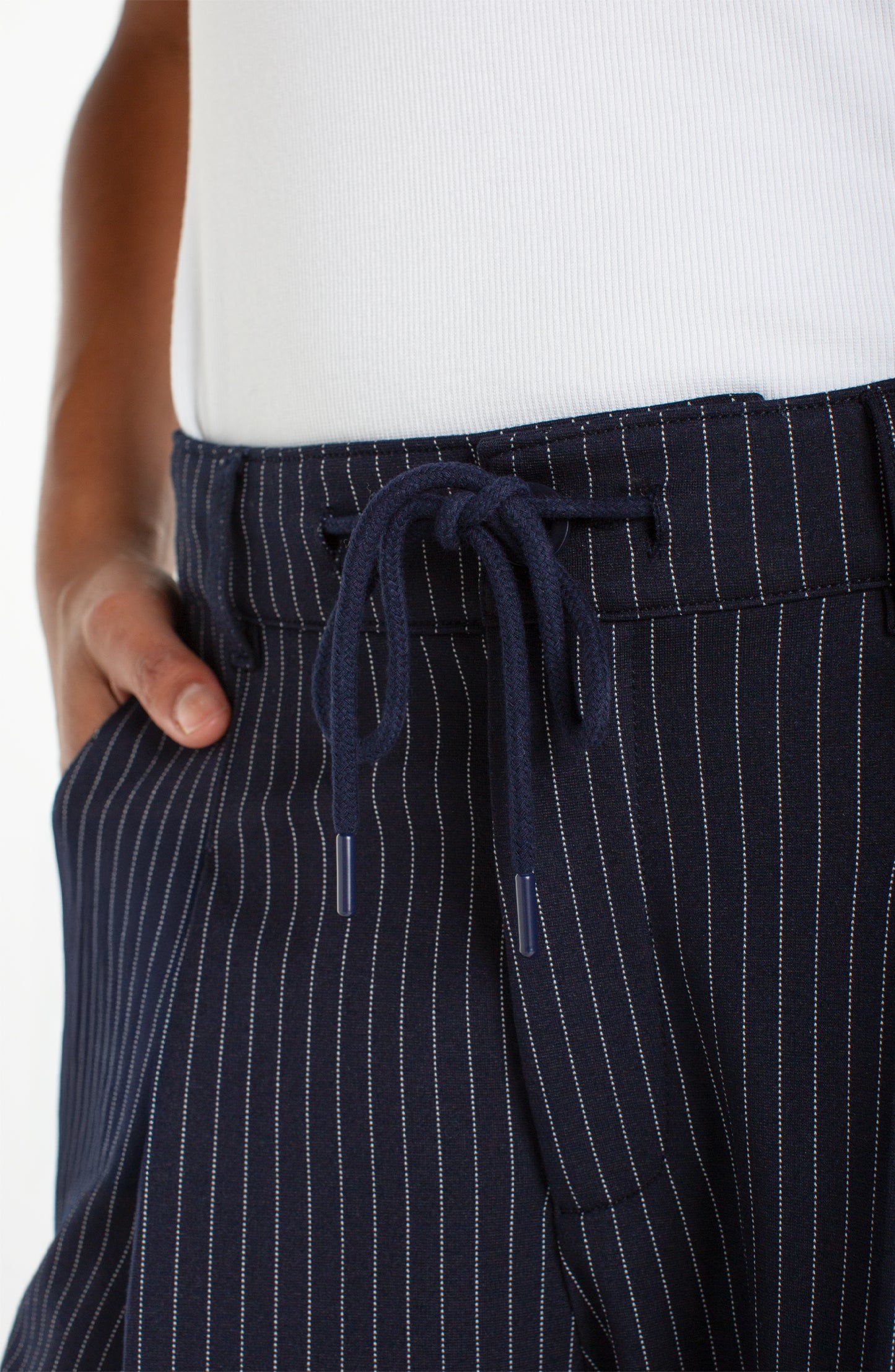 Liverpool Wide Leg Pleated Trouser With Side Stripe