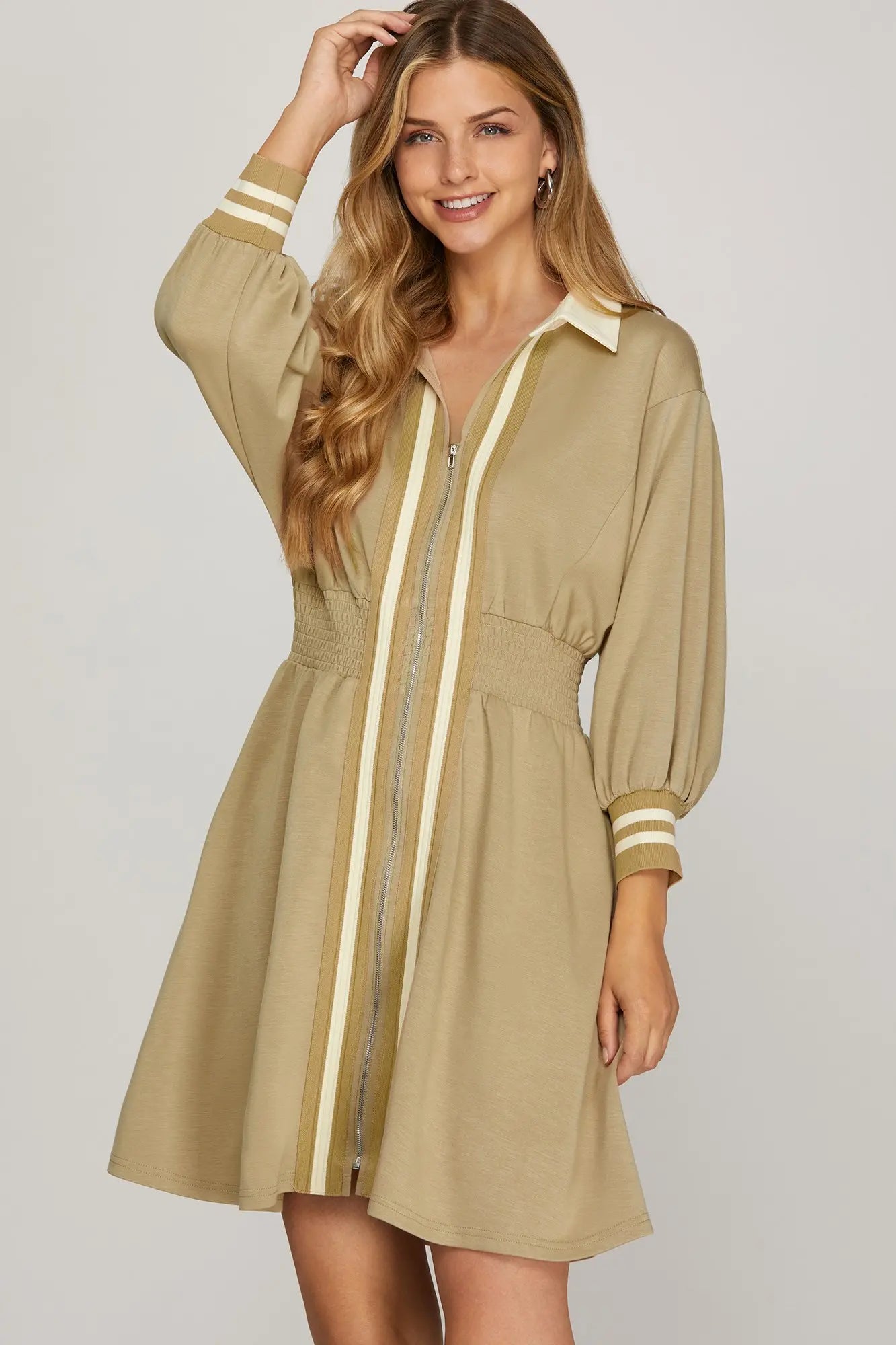 Trisha Jersey Stripe Dress