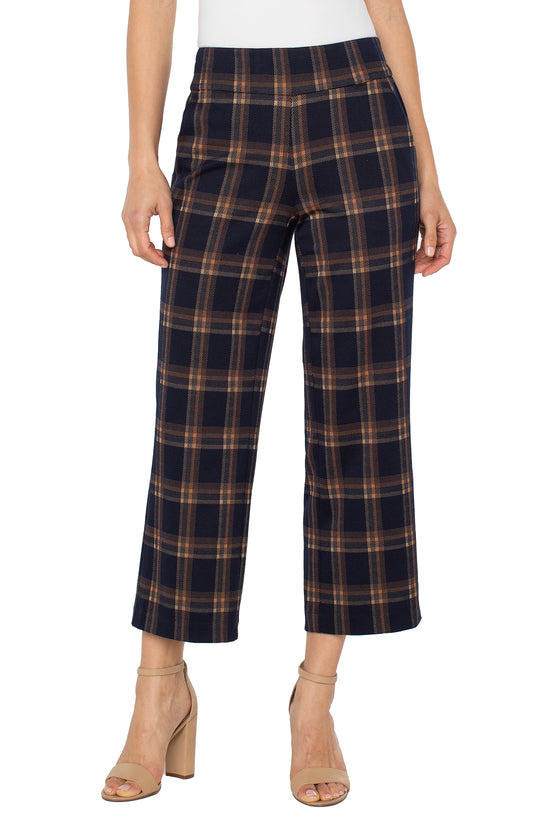 Liverpool Mabel Pull On | Navy + Toffee Plaid