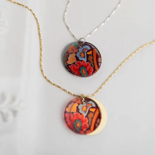 Paisley Eclipse Charm Necklace