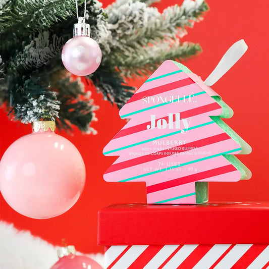 Holiday Tree Spongelle | Jolly - Mulberry