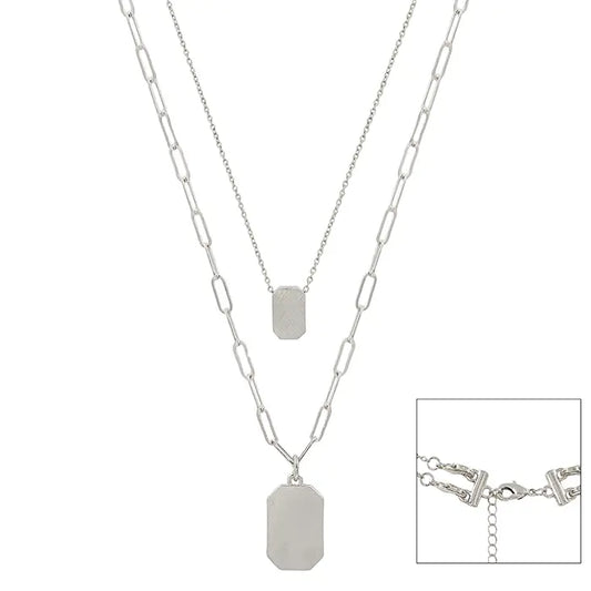 Dwight Silver Necklace