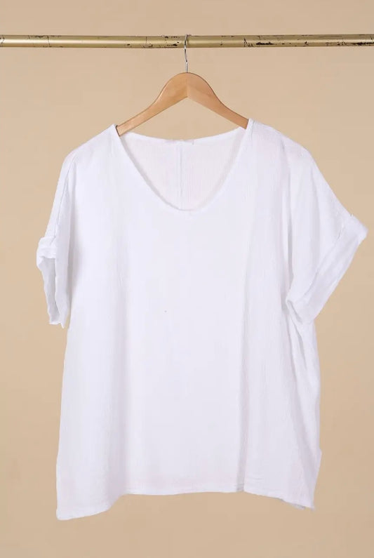 Colette Linen Shirt | White