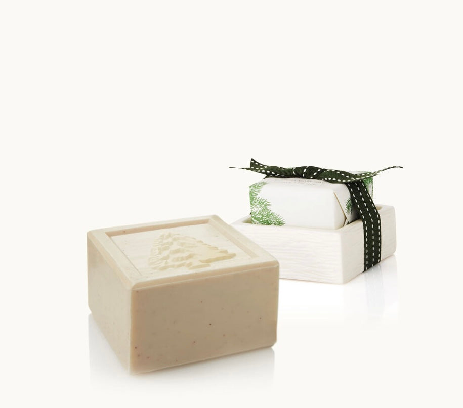 Frasier Fir Bar Soap and Dish Set.