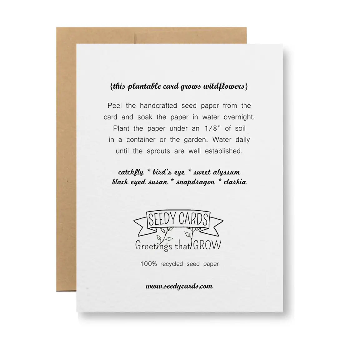 Happy Birthday to a Real Fungi | Plantable Greeting Card