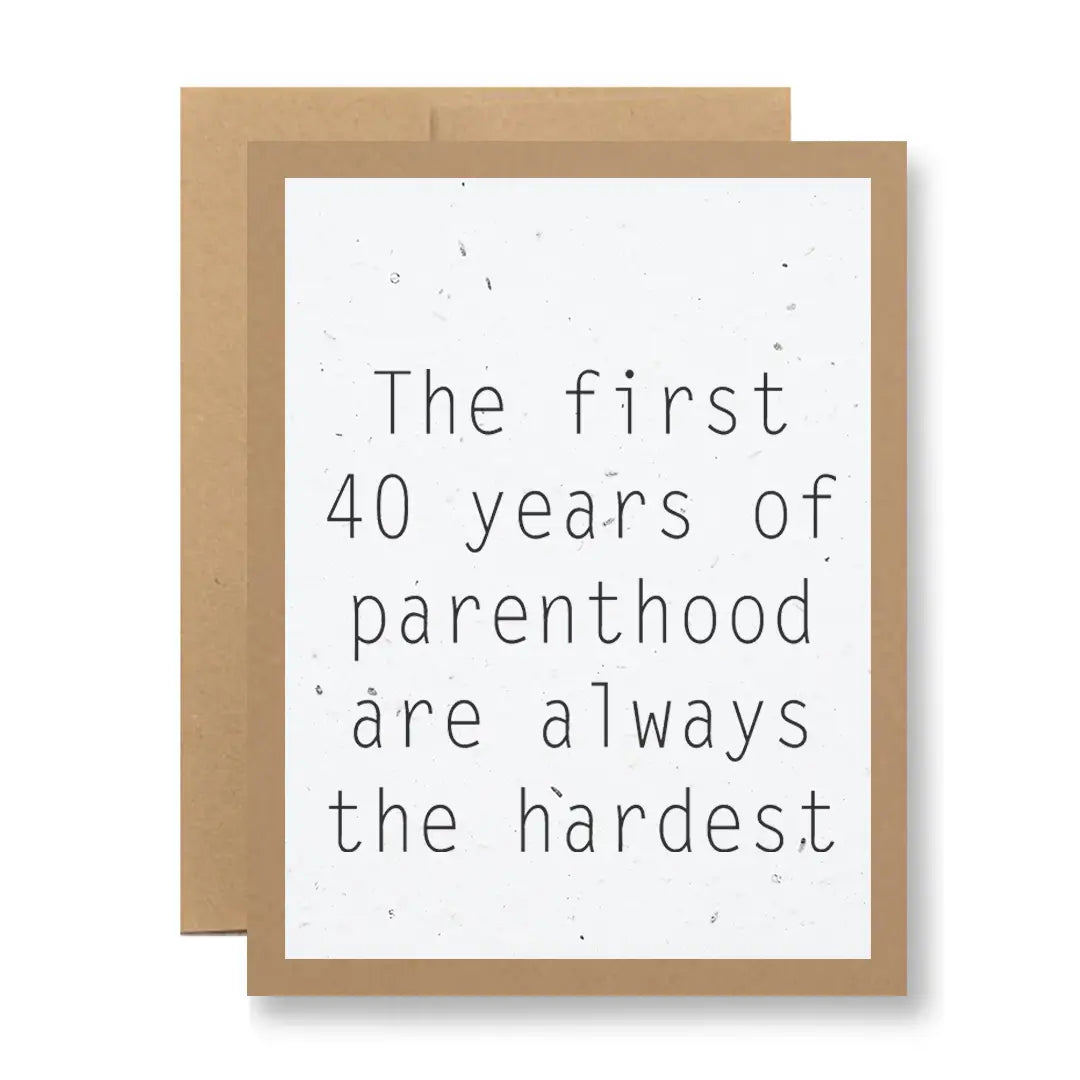40 Years of Parenthood | Plantable Greeting Card