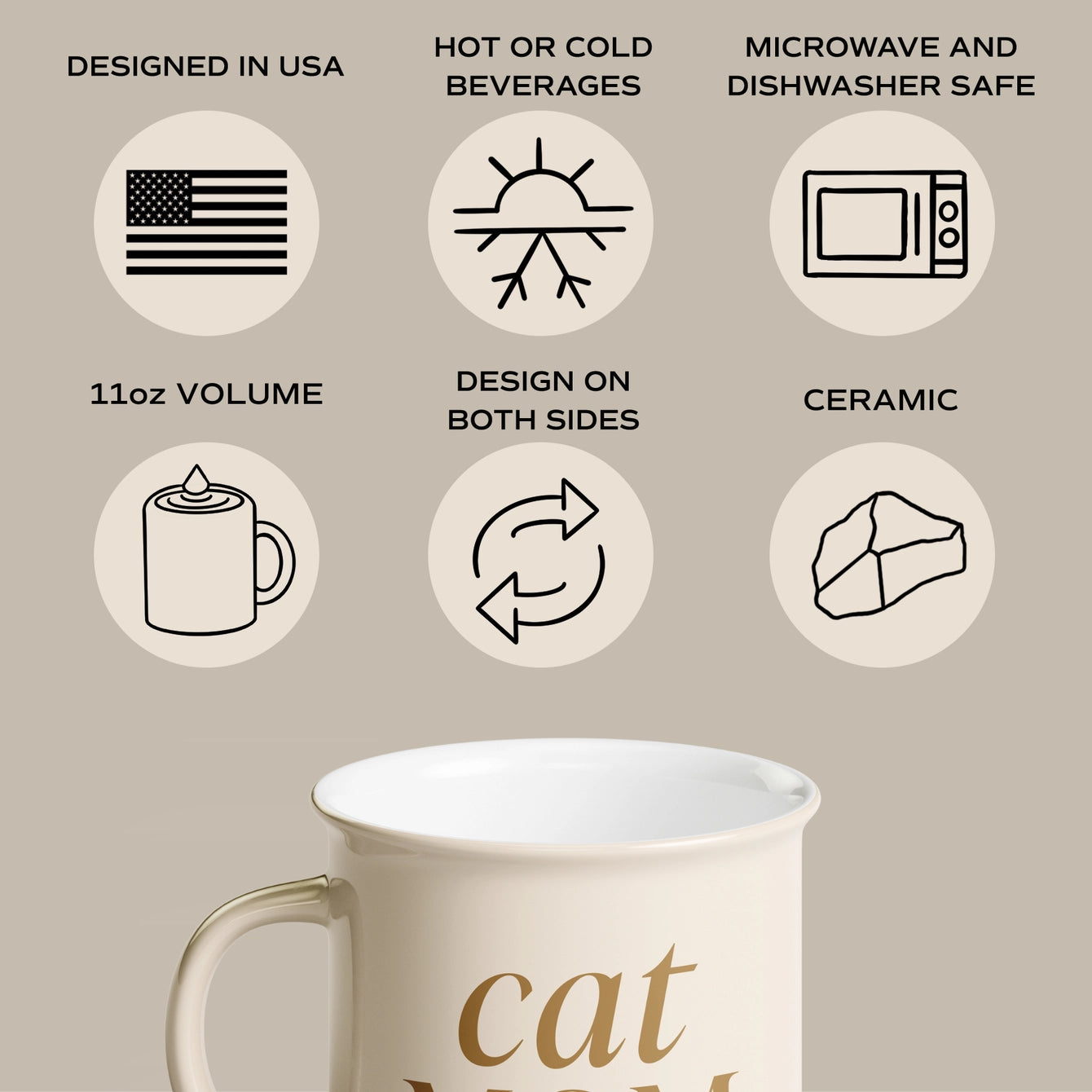 Cat Mom Campfire Coffee Mug