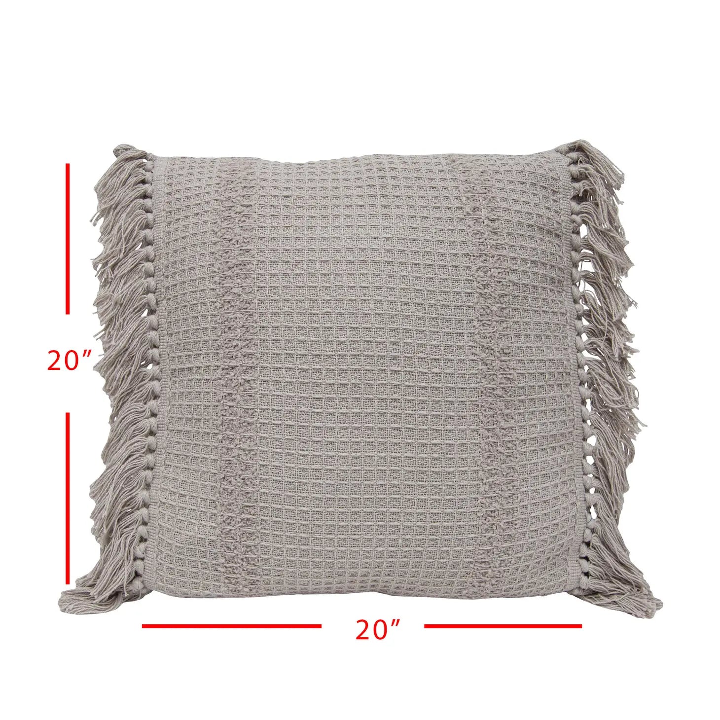 Hand Woven Wilhelmine Pillow Gray 20x20