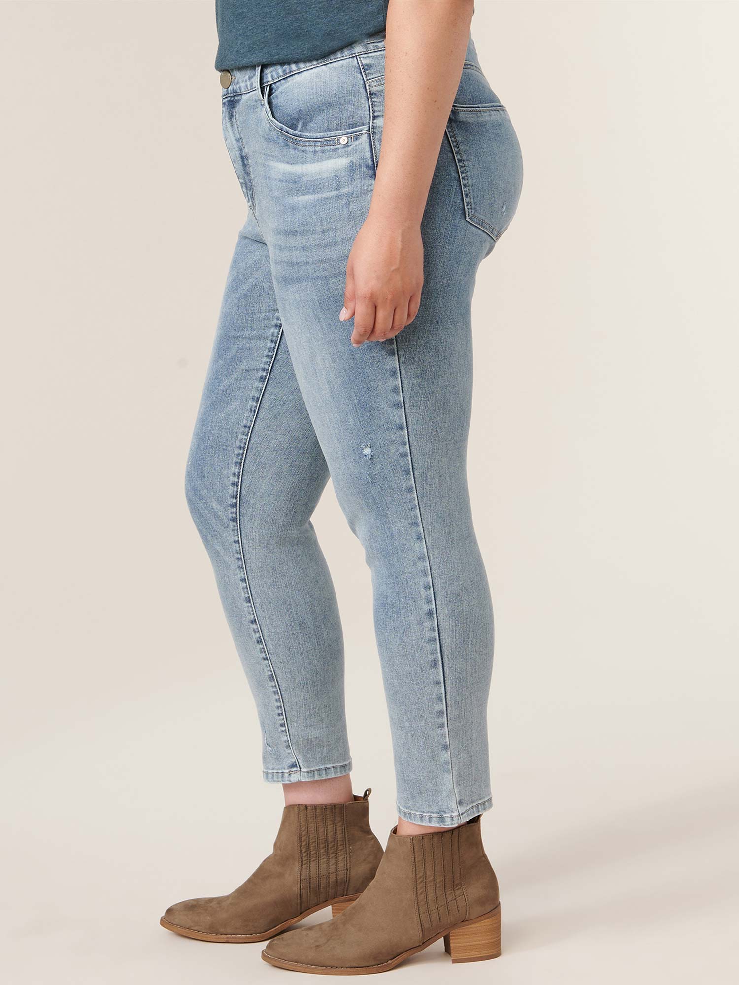 Ab"solution® Plus High Rise Vintage Skinny Jeans | Democracy Jeans