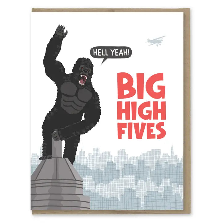 King Kong Big High Fives | Congrats Card