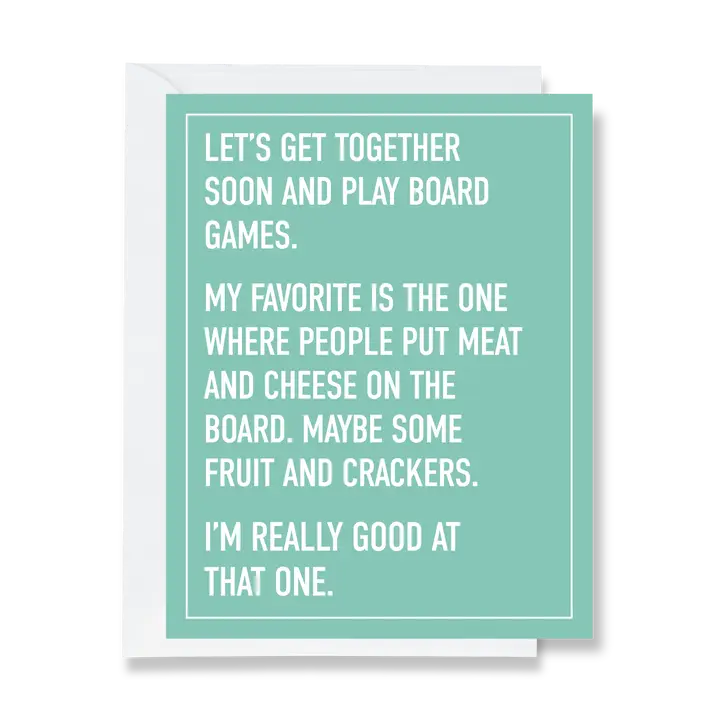 Let's Play Board Games Greeting Card