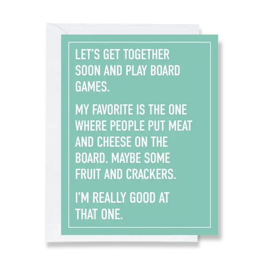 Let's Play Board Games Greeting Card