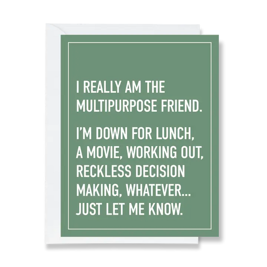 Multipurpose Friend Greeting Card