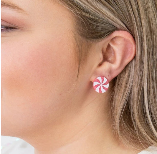 Candy Cane Earrings.