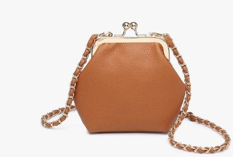 Cleo Coin Pouch Crossbody Bag | Brown