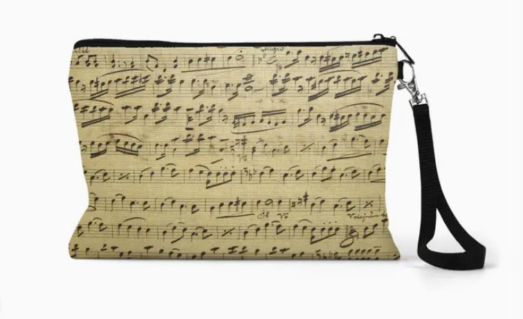 Sheet Music Zippered Bag