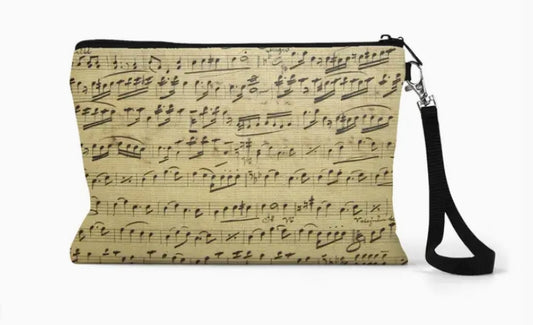 Sheet Music Zippered Bag