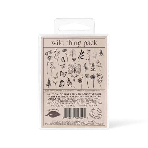 Temporary Tattoo Pack | Wild Thing
