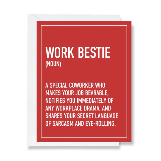 Work Bestie Definition Greeting Card
