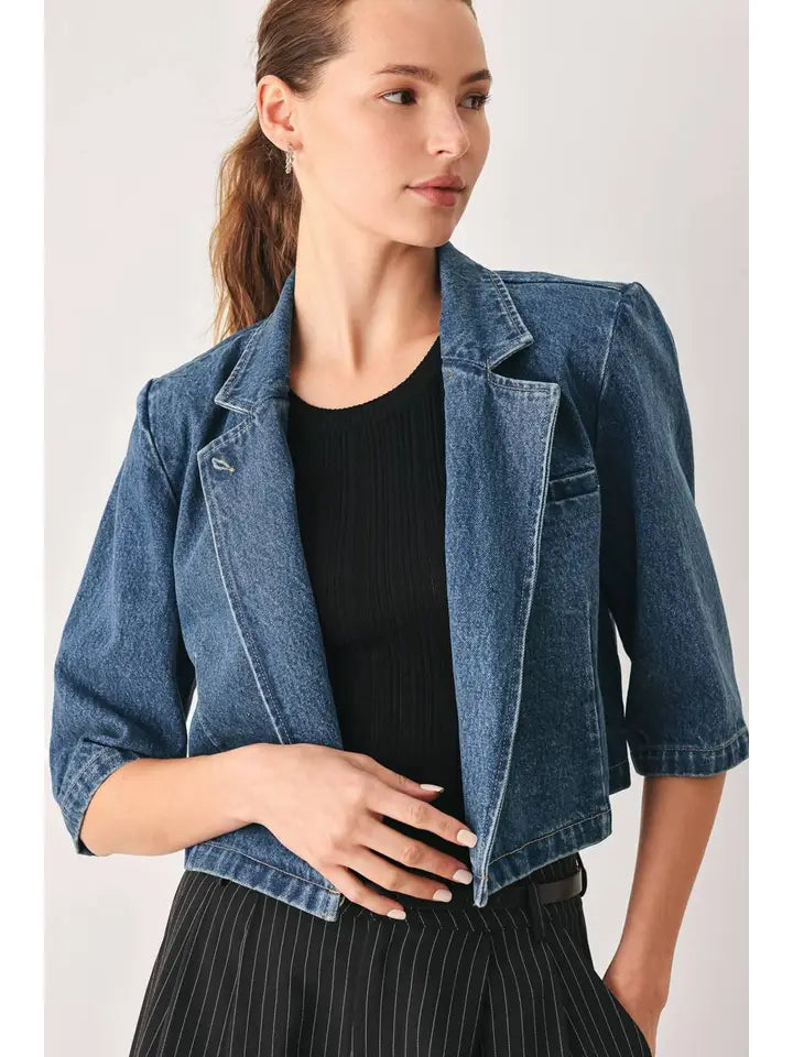 Becca Denim Cropped Jacket