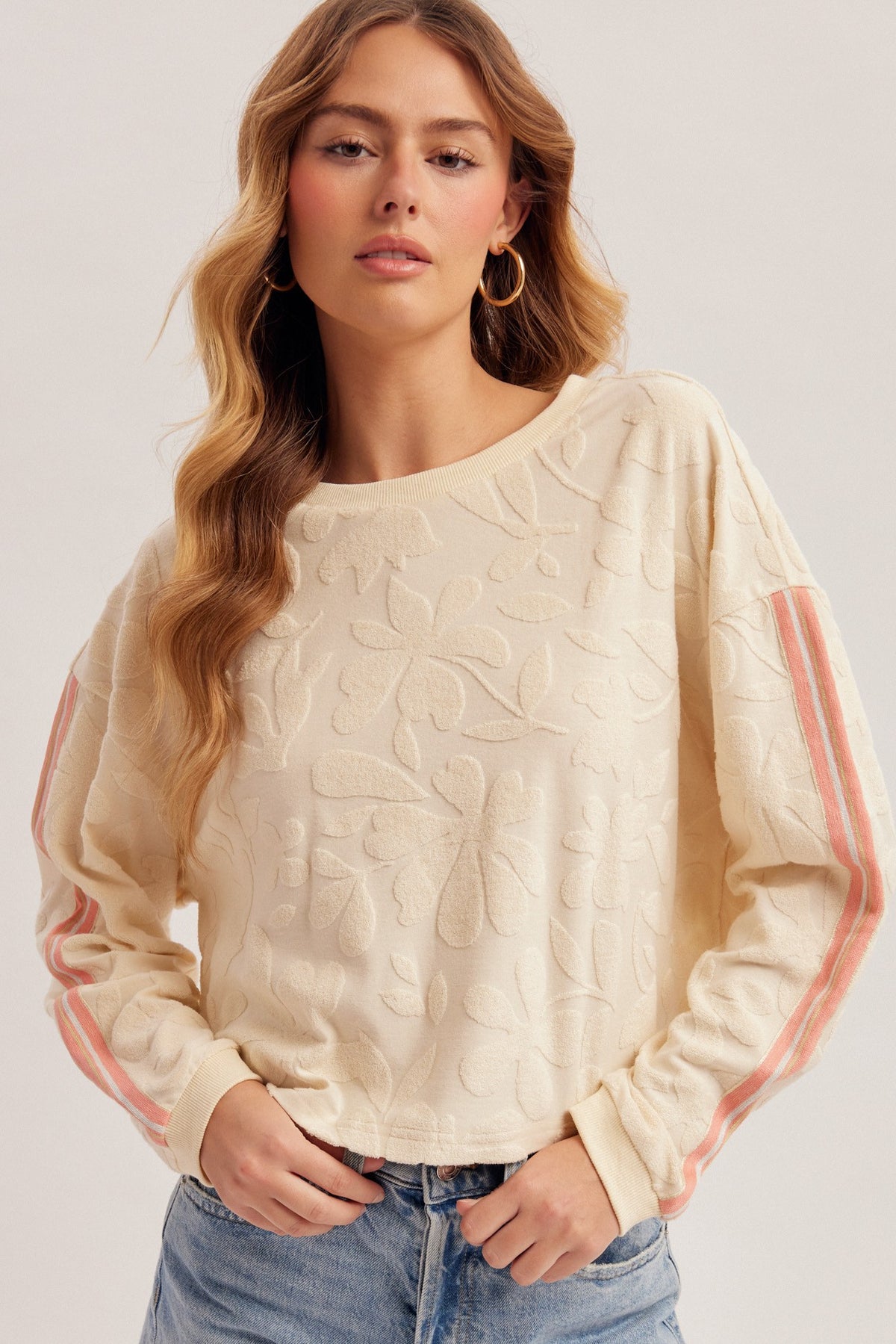 Gracie Textured French Terry Top