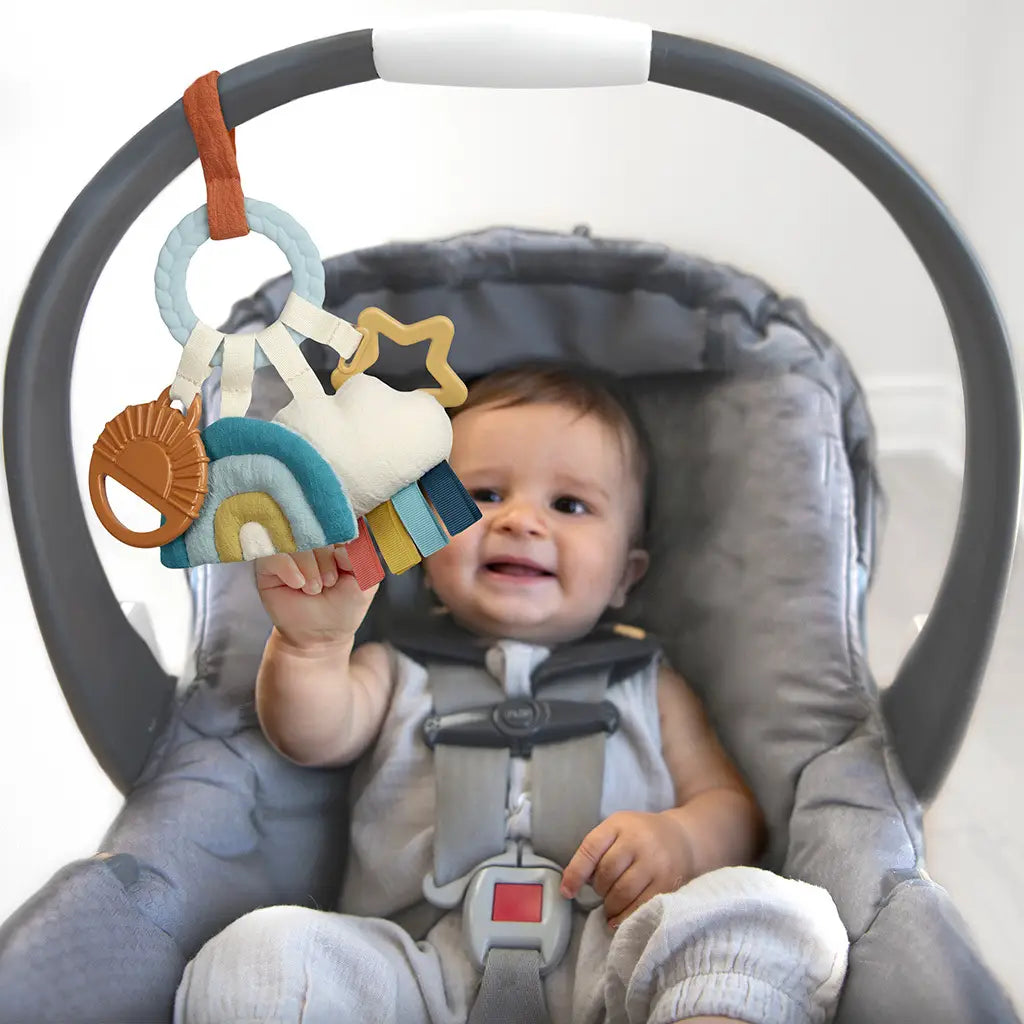 Bitzy Busy Ring Teething Activity Toy Cloud