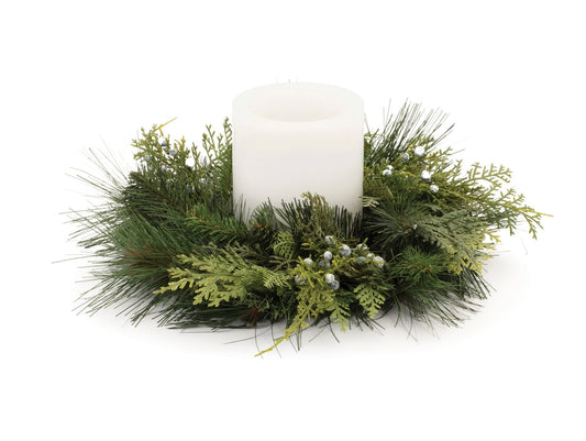 Mixed Pine Candle Ring 