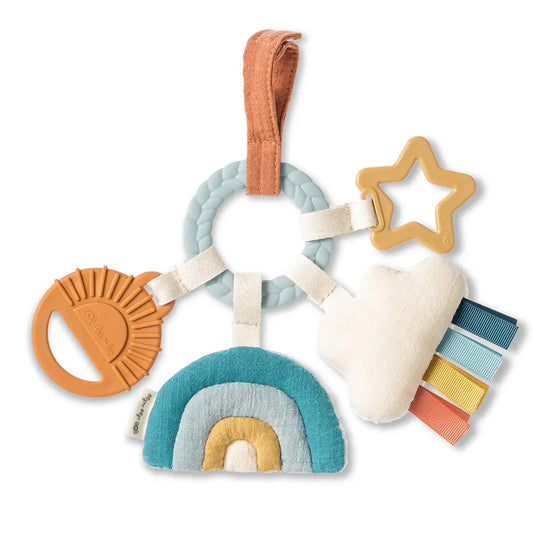 Bitzy Busy Ring Teething Activity Toy Cloud