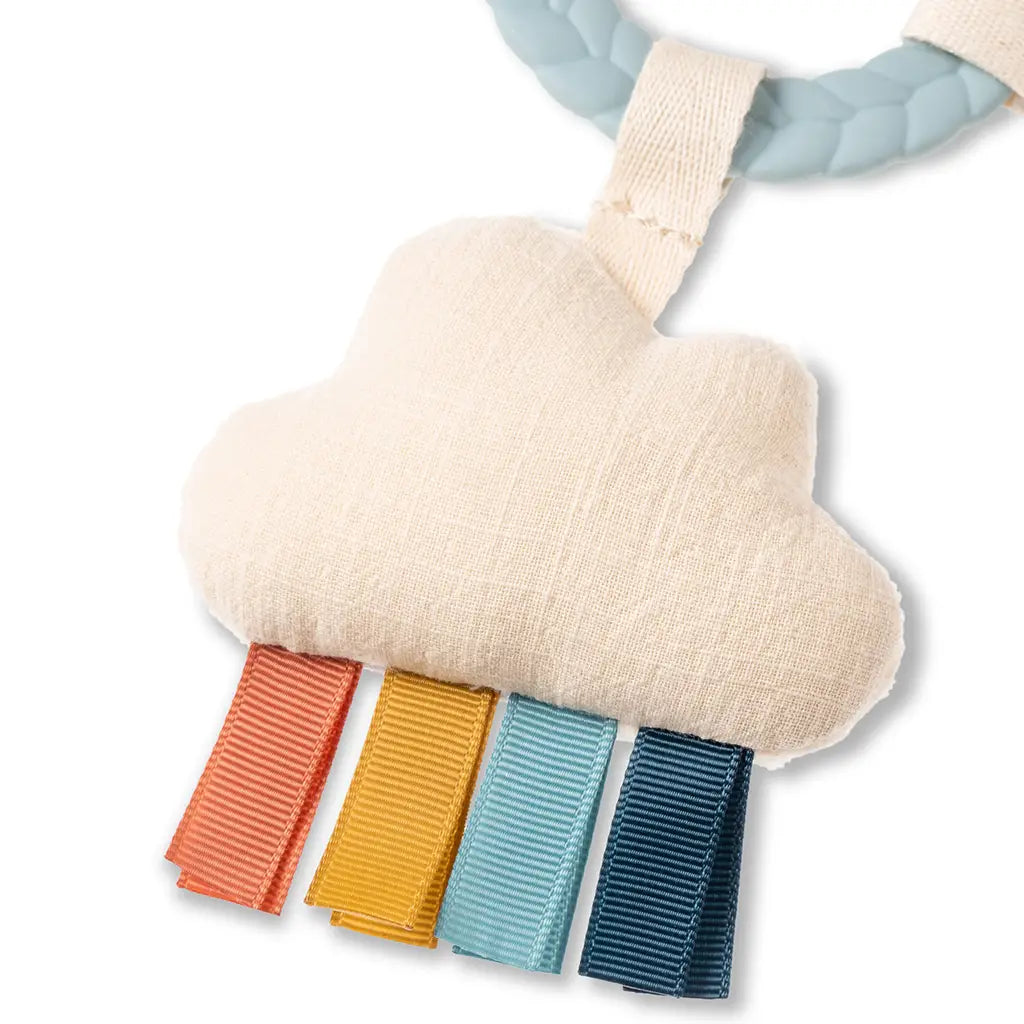 Bitzy Busy Ring Teething Activity Toy Cloud