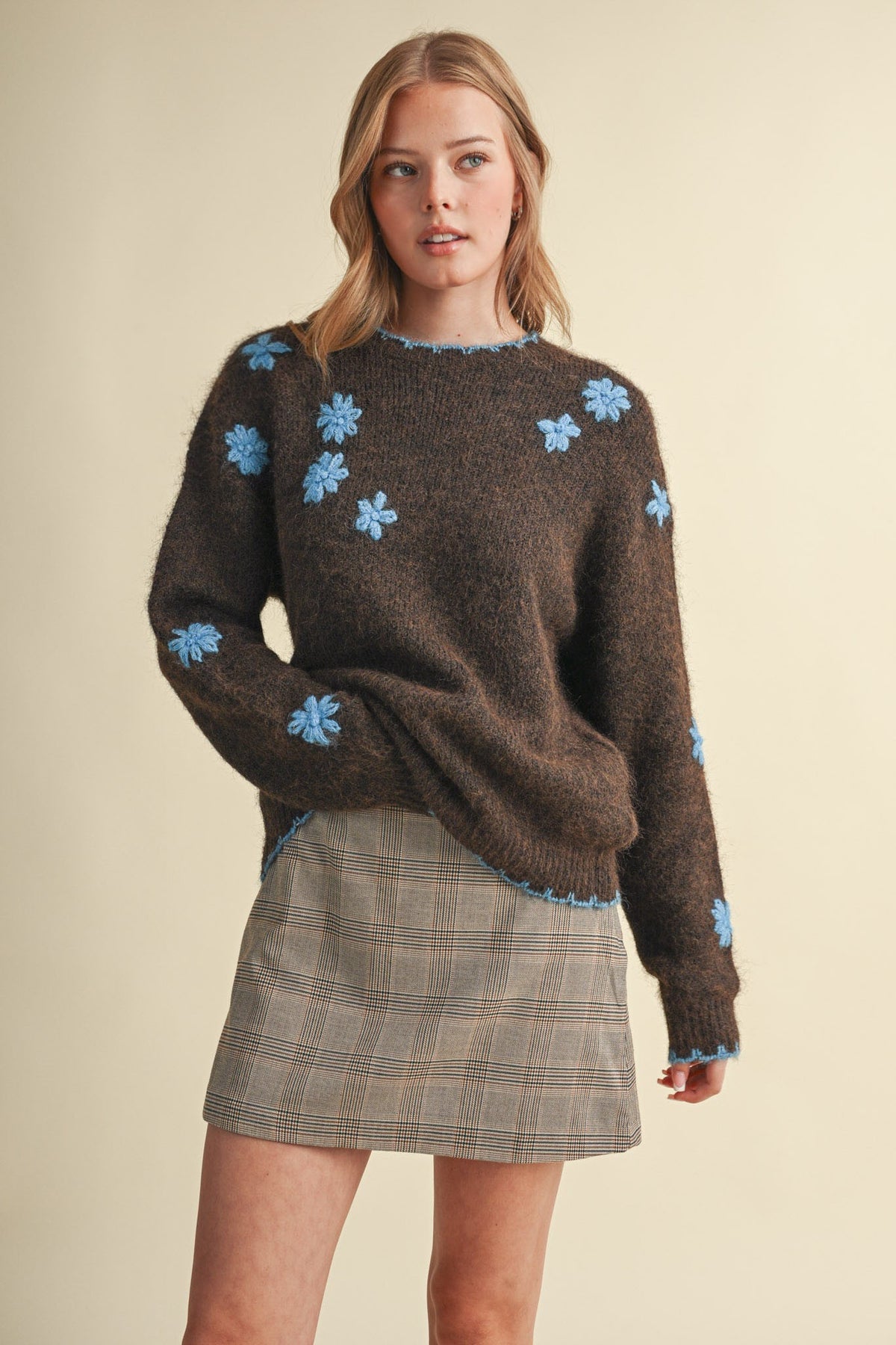 Jessie Embroidered Floral Sweater