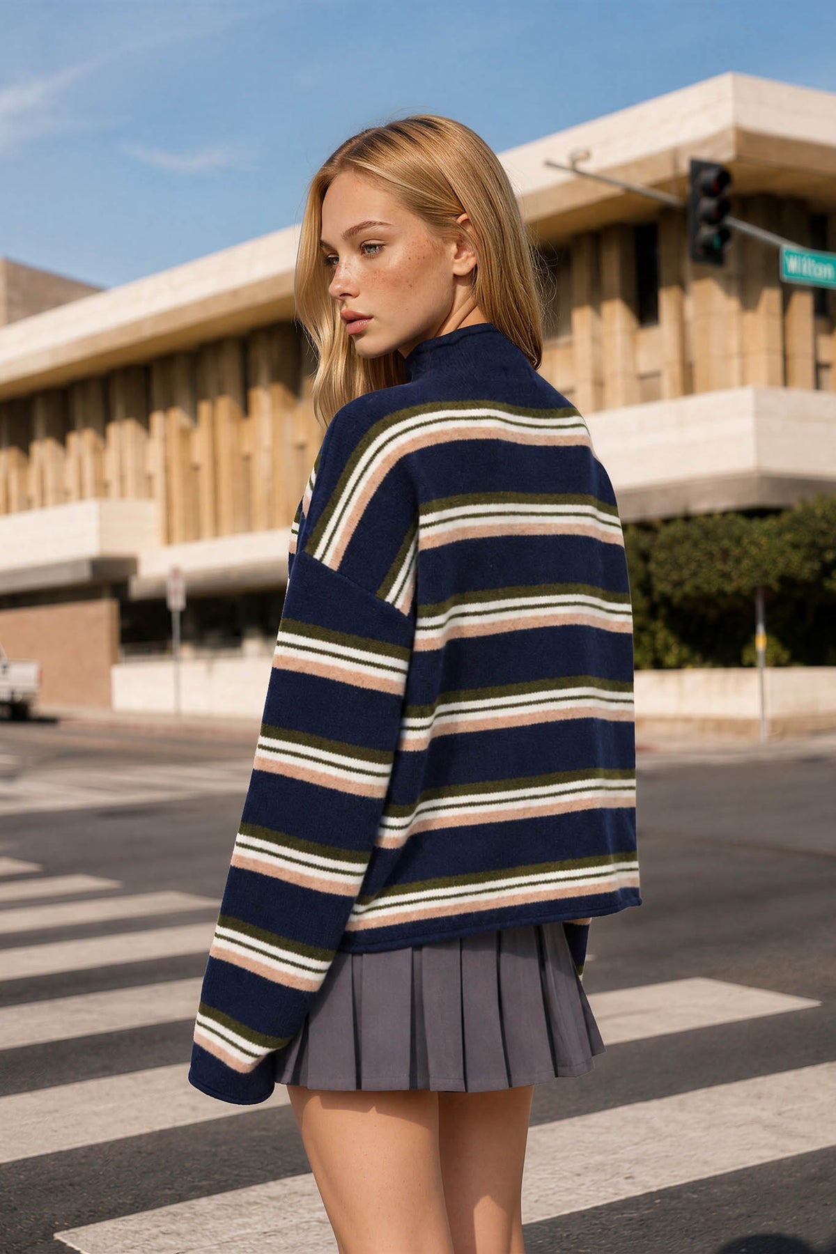 Kaylee Multi-color Stripe Cardigan