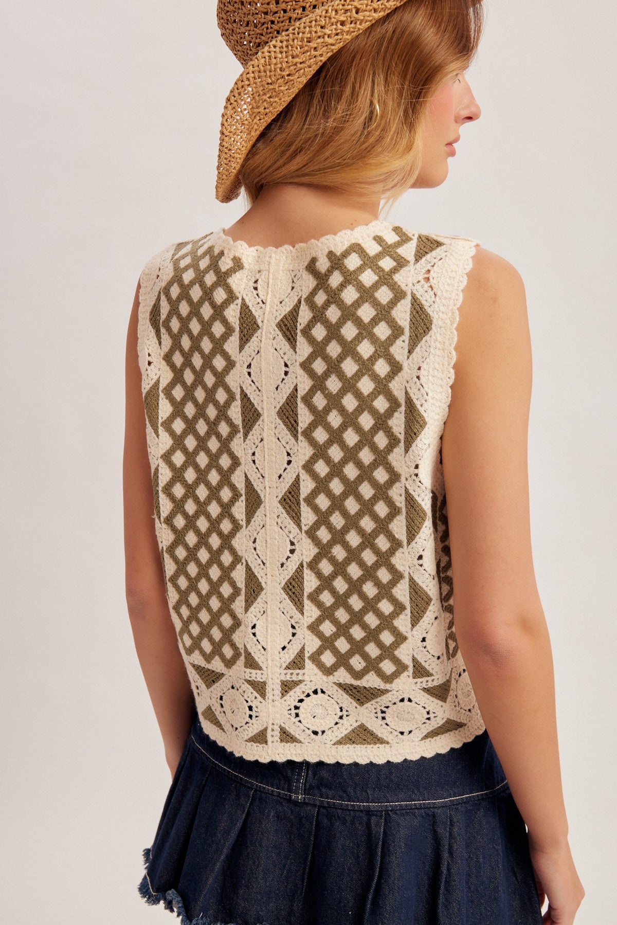 Malia Crochet Vest