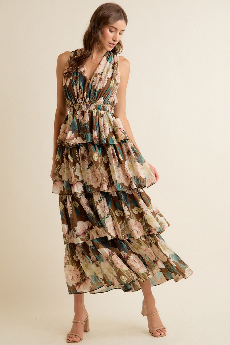 Tyra Floral Tiered Dress