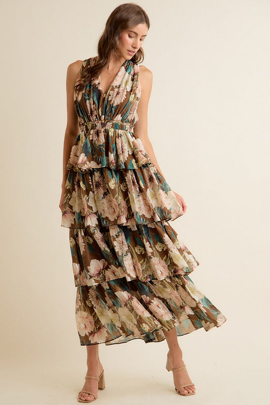 Tyra Floral Tiered Dress