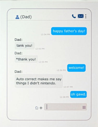 Auto Correct- Father's Day Cards