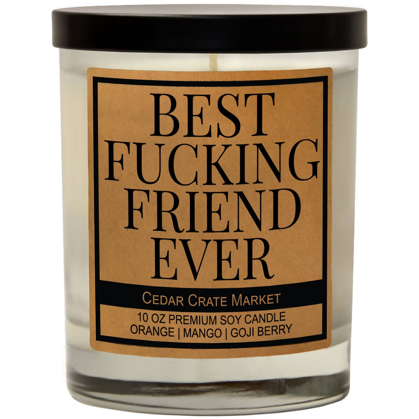 Best F*cking Friend- Cedar Crate Market Candles