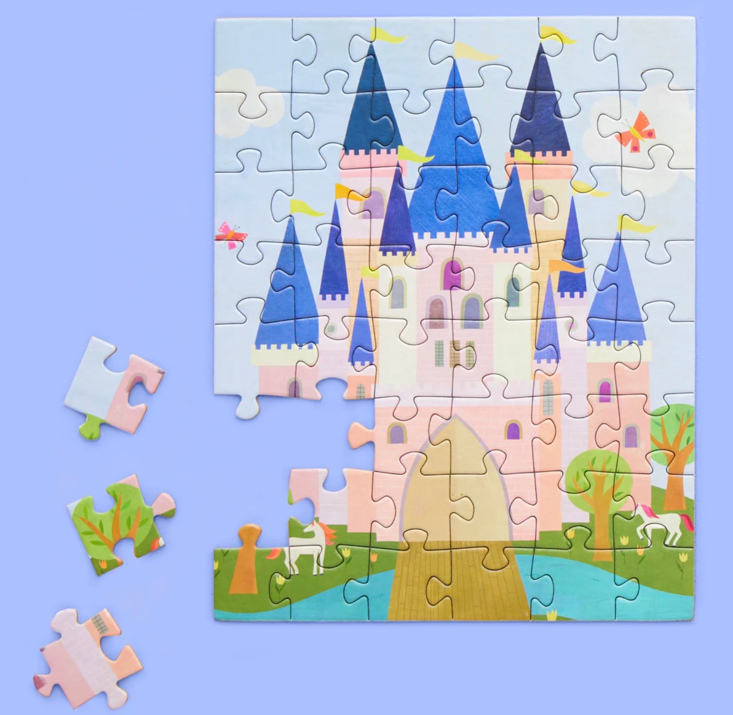 Pink Royal Castle | 48 Piece Puzzle Snax